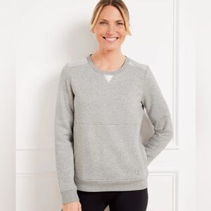 NWT Talbots Gray Silver V-Neck pullover